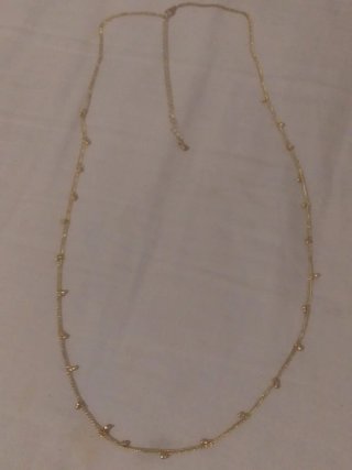 Collar chapado oro 18k con bolitas