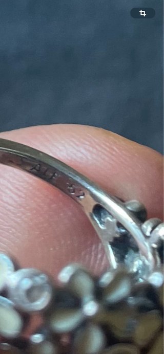 Anillo Pandora Flores Circonitas Talla 52
