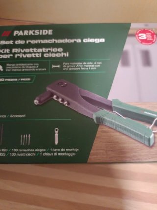 Set Remachadora Ciega Parkside 110 Piezas