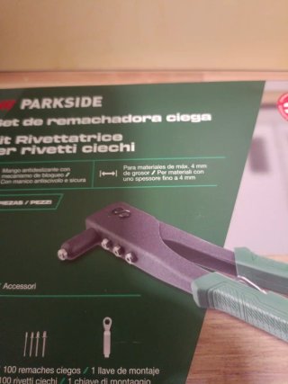 Set Remachadora Ciega Parkside 110 Piezas