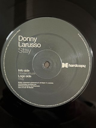 Donny Larusso "Stay" disco vinile techno hardstyle