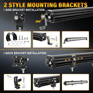 Barra LED 51cm 4x4 Coche Tractor Camión