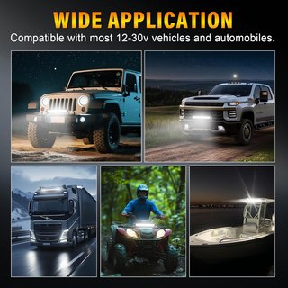 Barra LED 51cm 4x4 Coche Tractor Camión