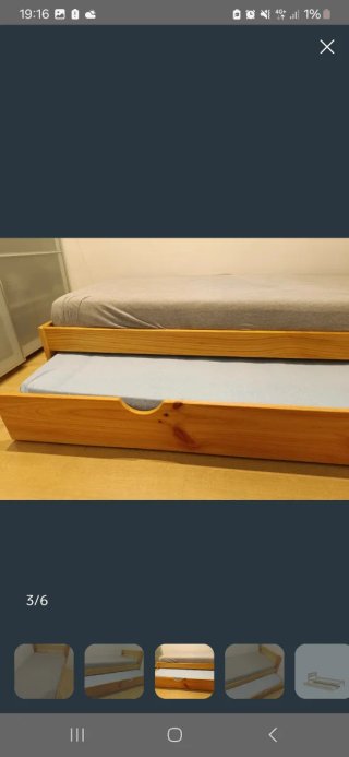Cama nido de madera