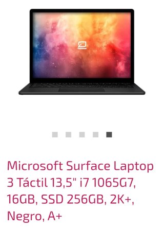 Microsoft Surface Laptop 3 13.5 i7 1065G7 16GB SSD