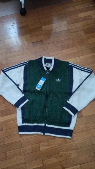 Chaqueta Adidas Verde y Blanca Talla S