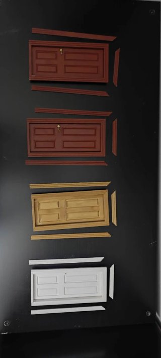 Lote de ventanas y puertas para casa muñecas