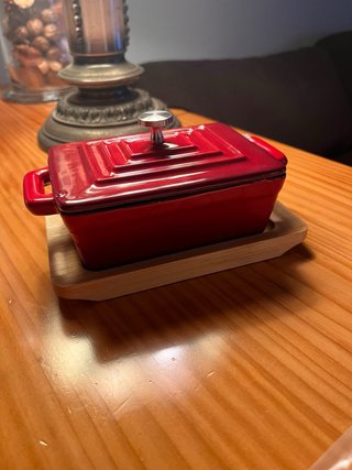 Cacerola Hierro Fundido Lacor Roja