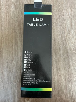 Lámpara de Mesa LED Blanca
