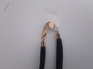 Collar Zara Negro y Dorado