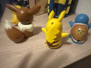 Figuras Pokémon: Pikachu, Squirtle y Eevee