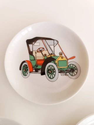 Set porcelana retro coches Aloya Spain