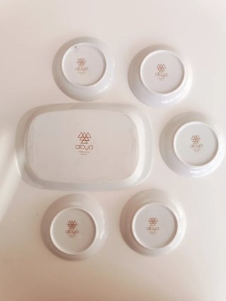 Set porcelana retro coches Aloya Spain