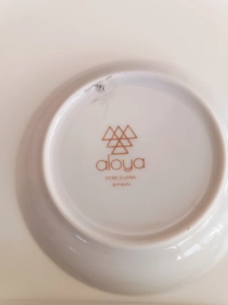 Set porcelana retro coches Aloya Spain