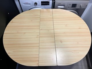 Tavolo pieghevole in legno e metallo