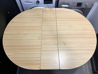 Tavolo pieghevole in legno e metallo