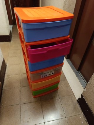 Cajonera 6 pisos de plástico