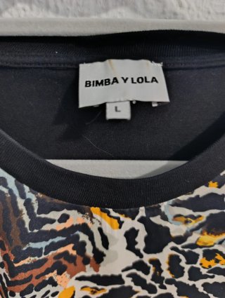 Camiseta Bimba y Lola Estampada Talla L