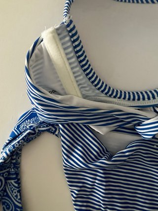 Bikini Calzedonia Rayas Azul y Blanco