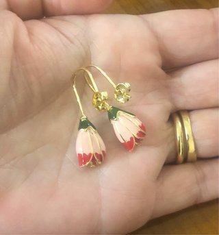 Pendientes Flor Tulipán