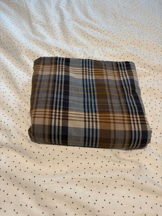 Funda Nórdica Ikea Cuadros Azul y Marrón