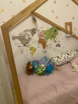 Estructura Cama Casita Infantil Madera