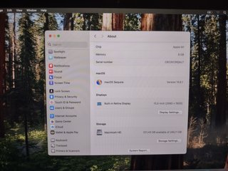 MacBook Air M1 A2337 Gris Espacial