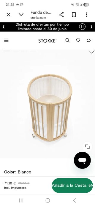 Forro malla minicuna STOKKE