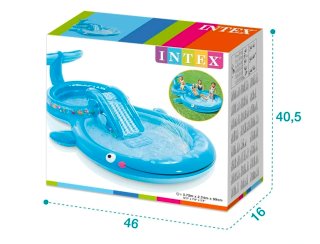 Piscina hinchable ballena con tobogán
