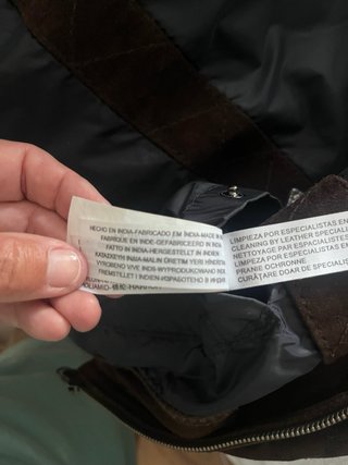 Chaleco Massimo Dutti Piel Marrón