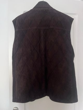 Chaleco Massimo Dutti Piel Marrón
