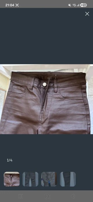 Lote 3 prendas S/M: 2 vaqueros y un pantalon cuero