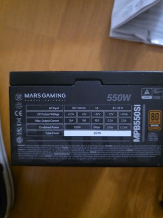 Mars Gaming MPB550SI 550W Fuente Alimentación ATX