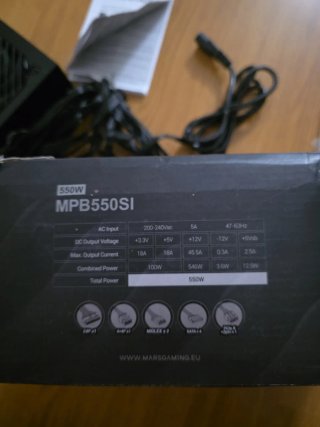 Mars Gaming MPB550SI 550W Fuente Alimentación ATX