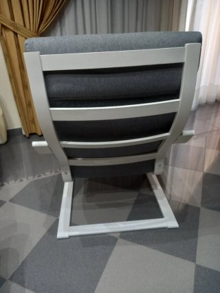 Sillón Ikea Gris y Blanco