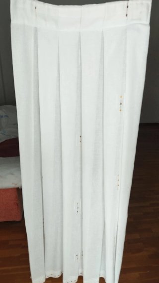 Cortinas blancas de tela