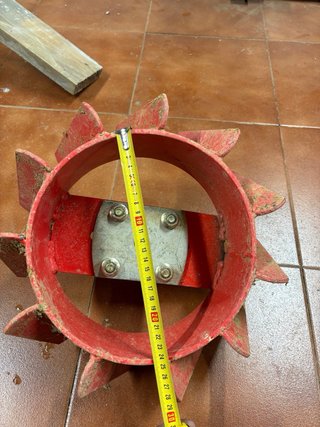 Arado para motocultor azul