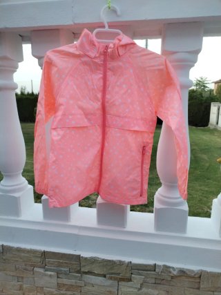 Impermeable niña estrellas. Talla 5-6