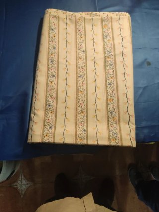 Funda nórdica beige con flores rosas de 1.35 X 90