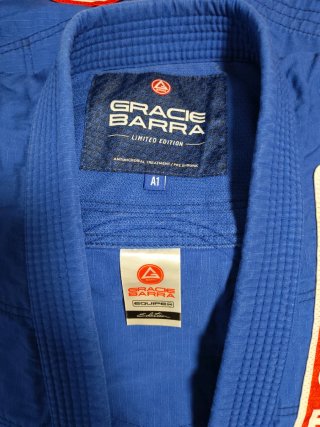 Kimono Gracie barra Jiu Jitsu Talla A1 Azul