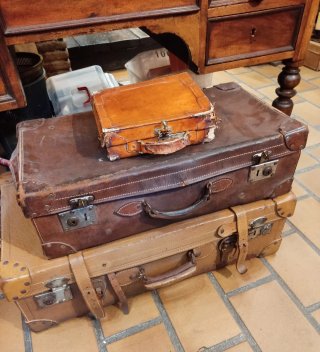 Maletas de cuero vintage (Set de 3)