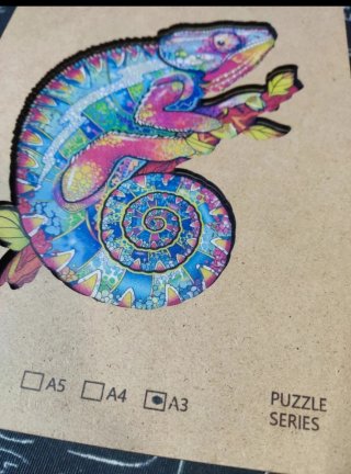 Puzzle Misterioso Camaleón Colores