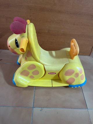 Balancín Jirafa Infantil Amarillo