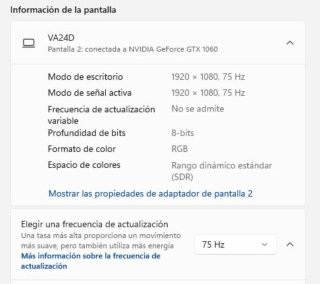 Monitor Asus 24 VA24D FHD 75Hz