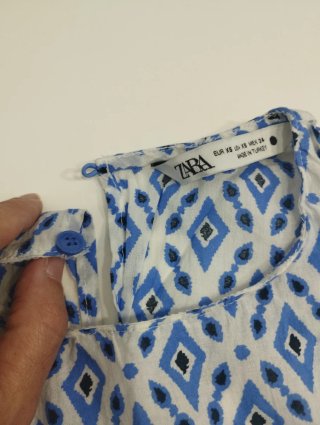 Conjunto Zara top y pantalón estampado