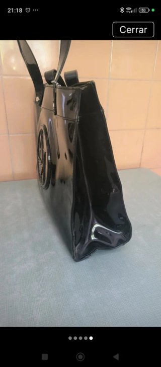 Bolso Armani Jeans Negro Charol