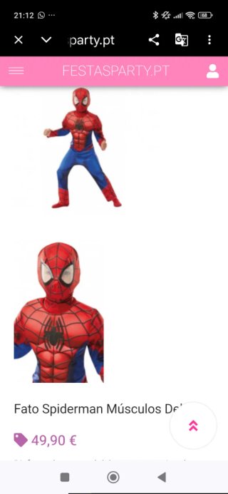 Disfraz Spiderman con máscara