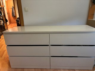 Cómoda 6 cajones Malm IKEA blanca