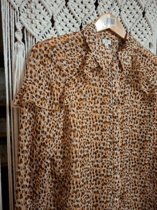 Camisa River Island Transparencias Animal Print
