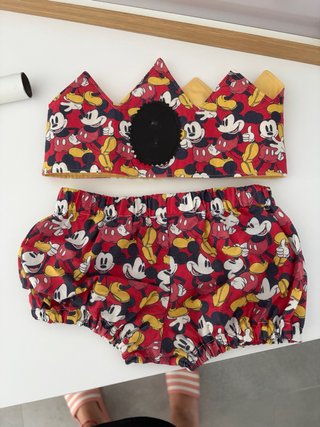 Conjunto Corona y Pololos Mickey Mouse
